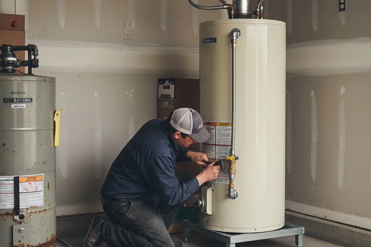 Water heater and shutoff valve replacement in Hartsville