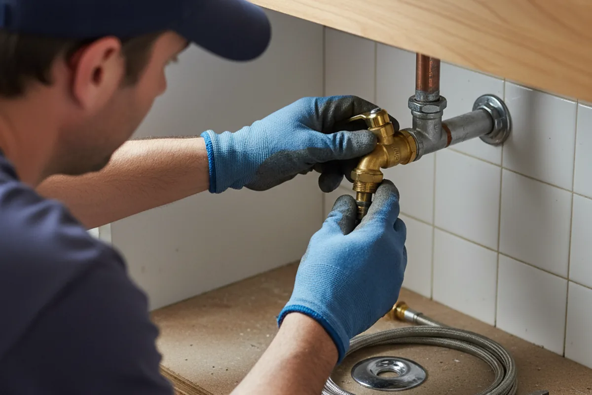Shutoff valve and fitting work during Faucet and Fixture Repair in Hartsville